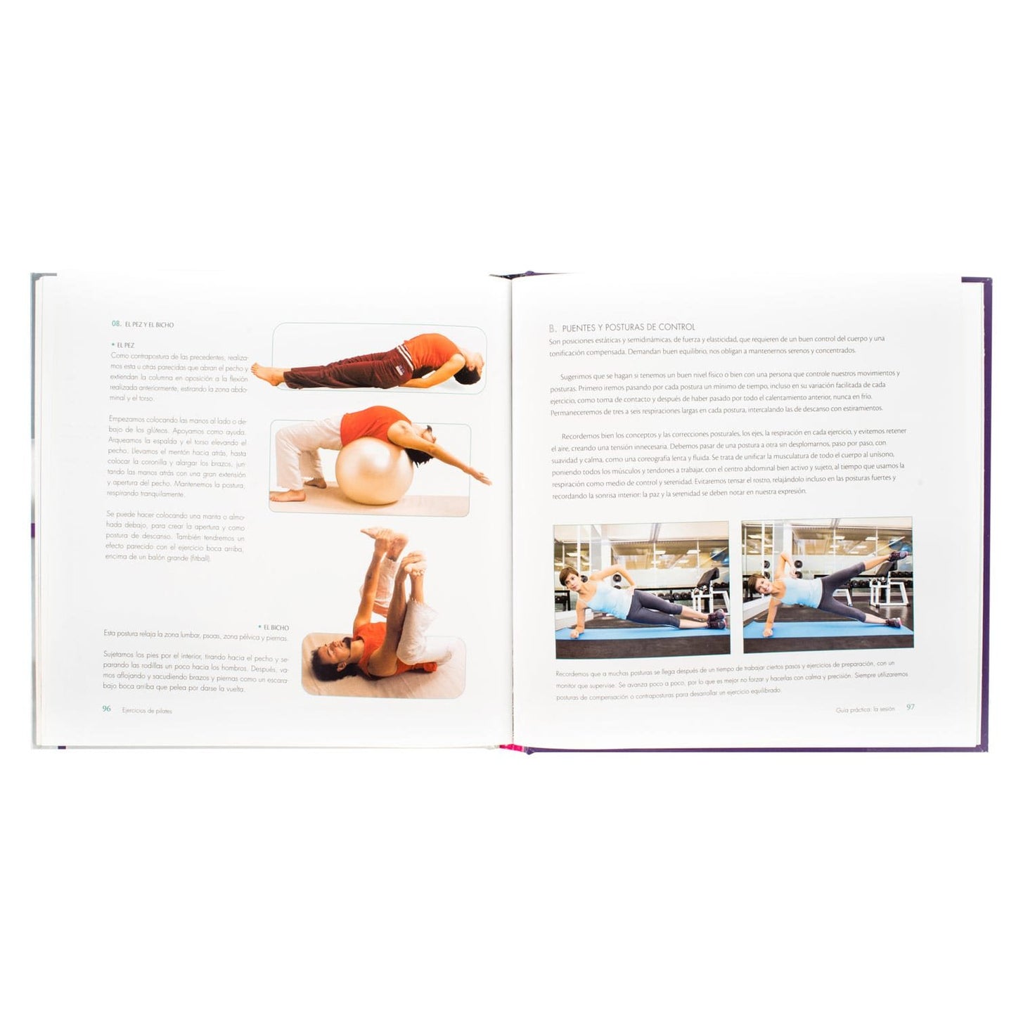 Ejercicios de pilates. sesiones de pilates para moldear tu cuerpo